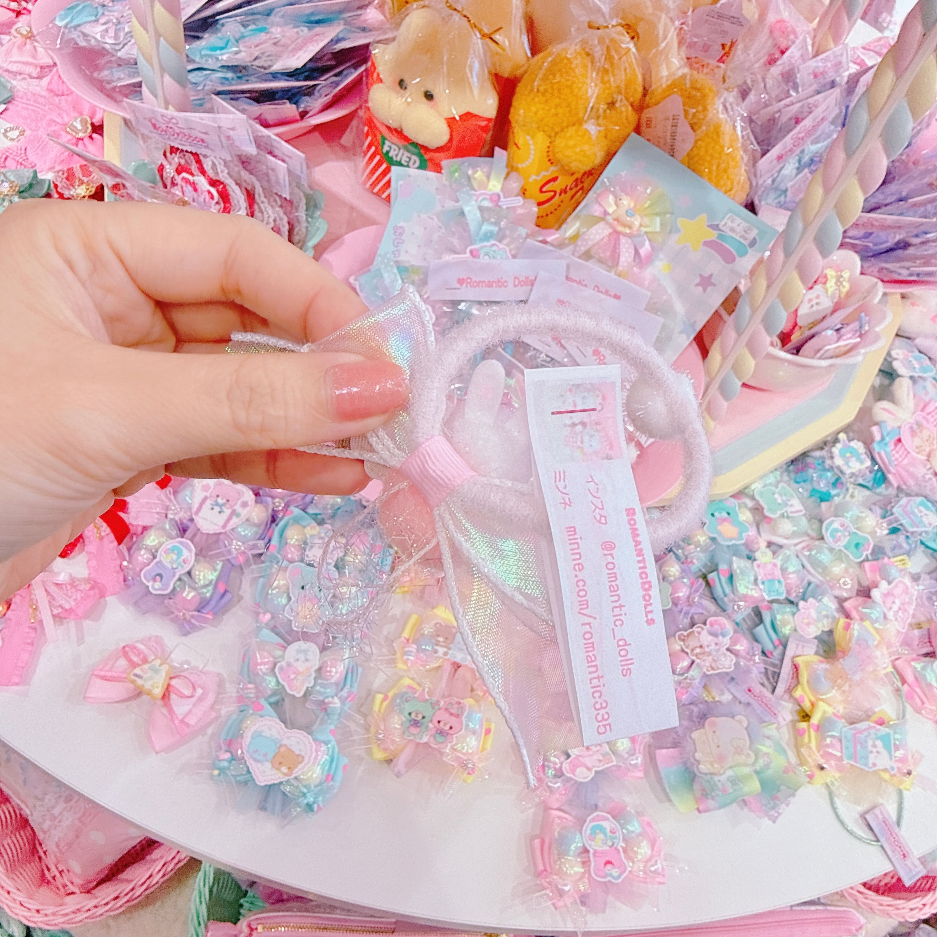 【M4】61-12うさぎマスコットヘアゴム