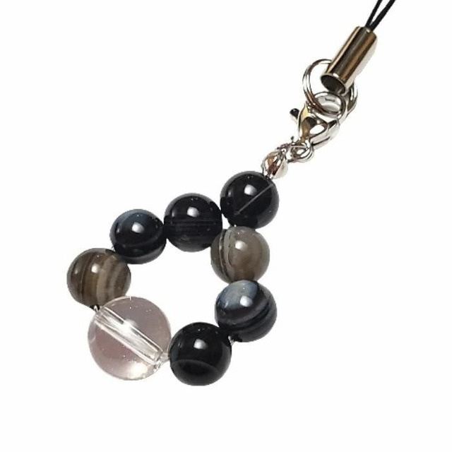 天眼石 天然石 携帯ストラップ パワーストーンストラップ 天眼石 クリスタル 水晶 アゲート 誕生日 プレゼント ギフト ラッピング無料 メール便送料無料 チャーム スマホ お守り 厄除け ハンドメイド アクセサリー