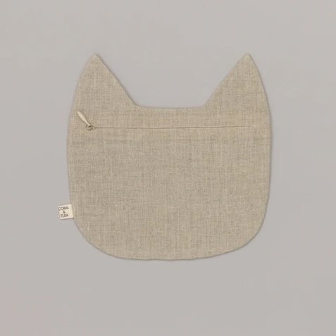 CORAL&TUSK [Tabby Cat Pouch] タビーキャット刺繍 ポーチ (コーラル