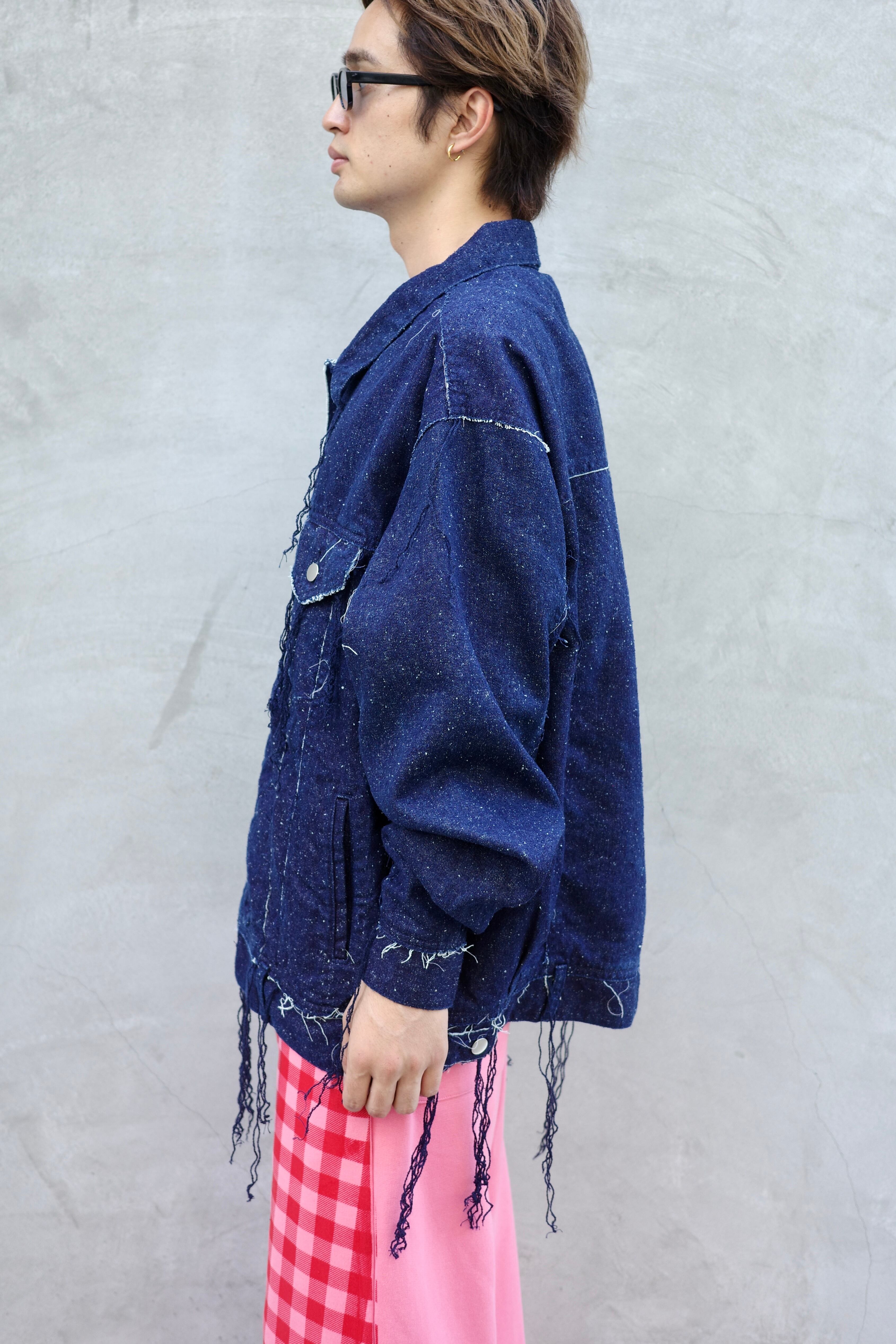 Midorikawa 【SILK DENIM JACKET -INDIGO-】 | lloomm