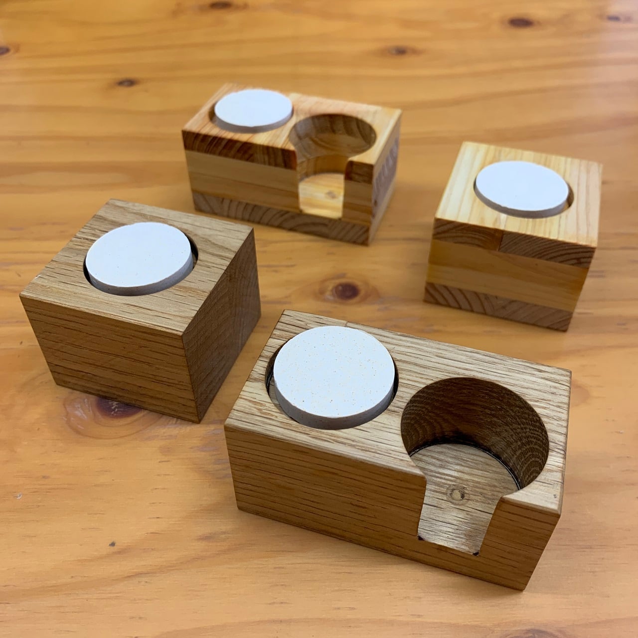 珪藻土アロマプレート・ウッドプレートセット【長方形】 | CERESS TANAKA