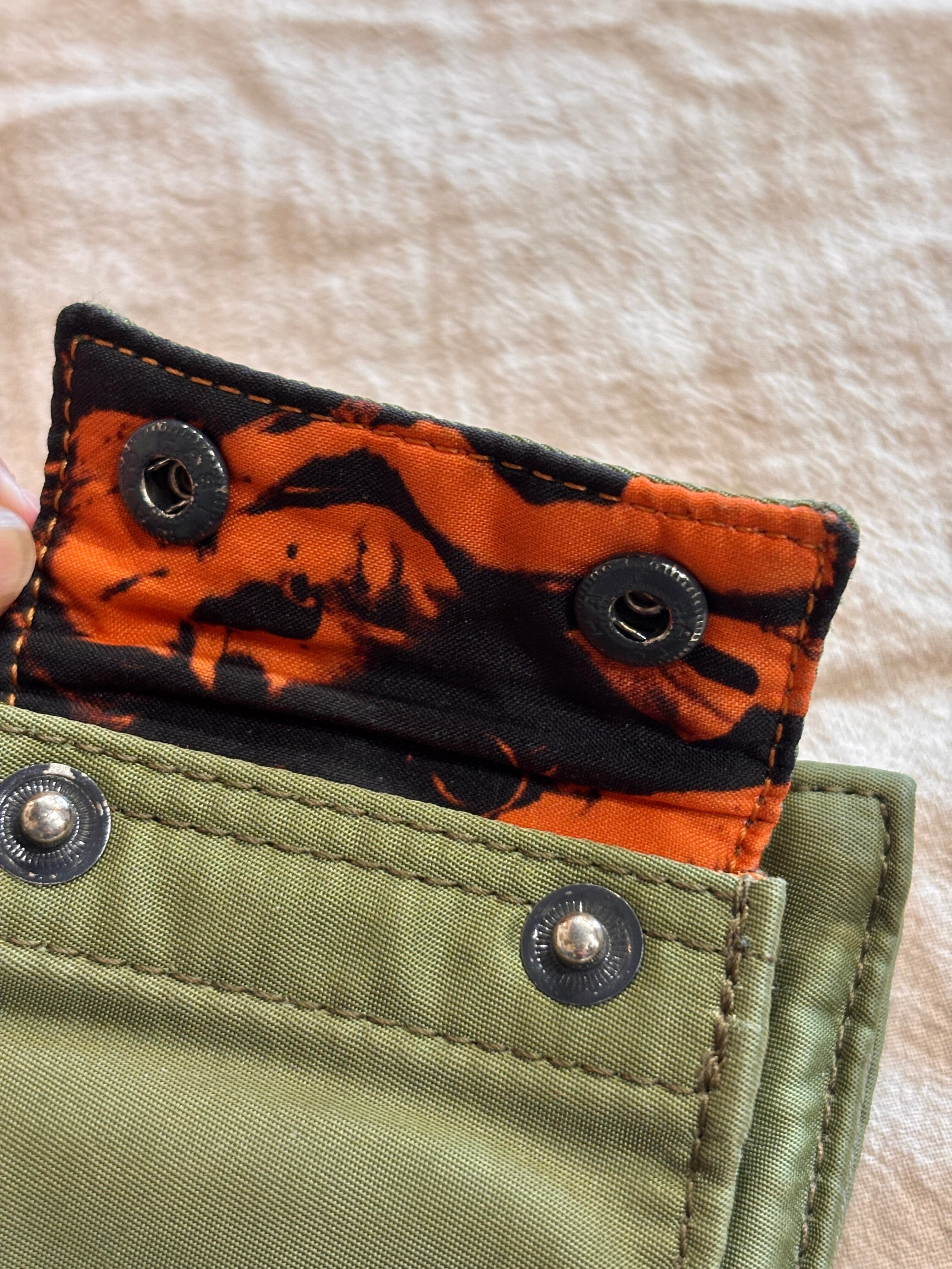 STUSSY × PORTER/TANKER Wallet/タンカ－/2つ折り財布/フォトプリント