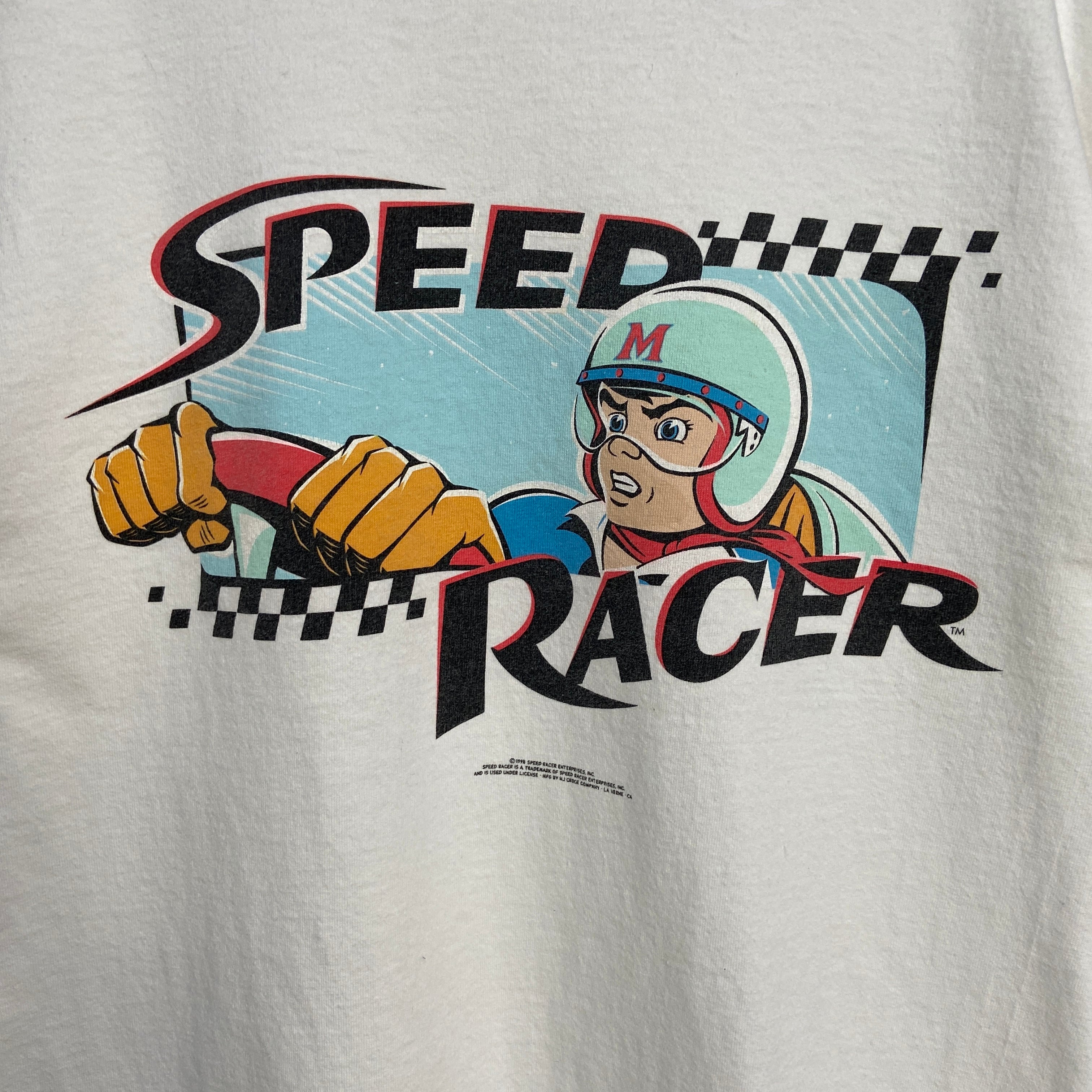 90s USA製 スピードレーサー マッハゴーゴー アニメTシャツ 白 | 古着