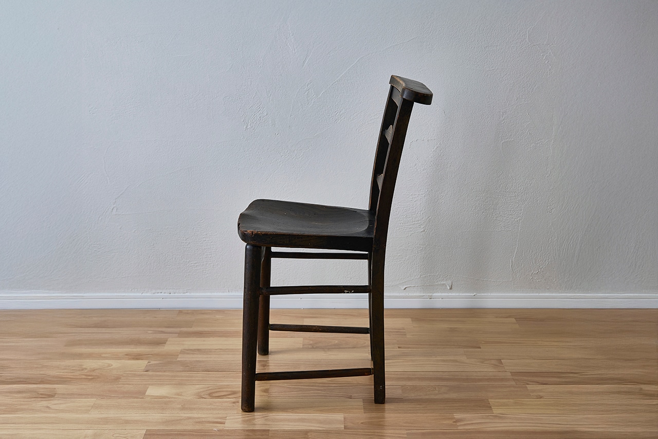 ヴィンテージ チャーチチェア(B)　：アンティークレトロビンテージ教会イス木製椅子ダイニングチェアカントリー