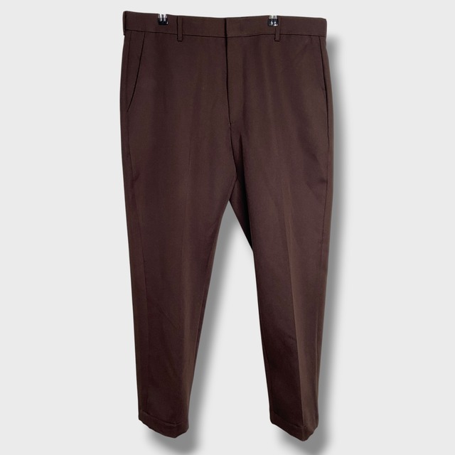 70s Levi's アクションスラックス ダークブラウン ポリパンツ