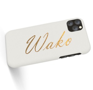 Custom Name iPhone with Premium Smooth Leather Case (Limited/2月分数量限定)
