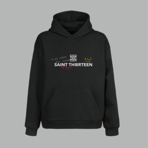 SAINT THIIIRTEEN ST GRAPHITE BLACK ST SWEAT SHIRT