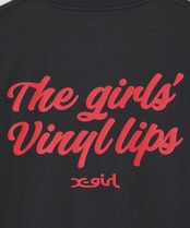 【X-girl】VINYL LIP FACE S/S TEE【エックスガール】