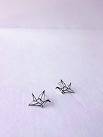 ピアス 折鶴 シルバー