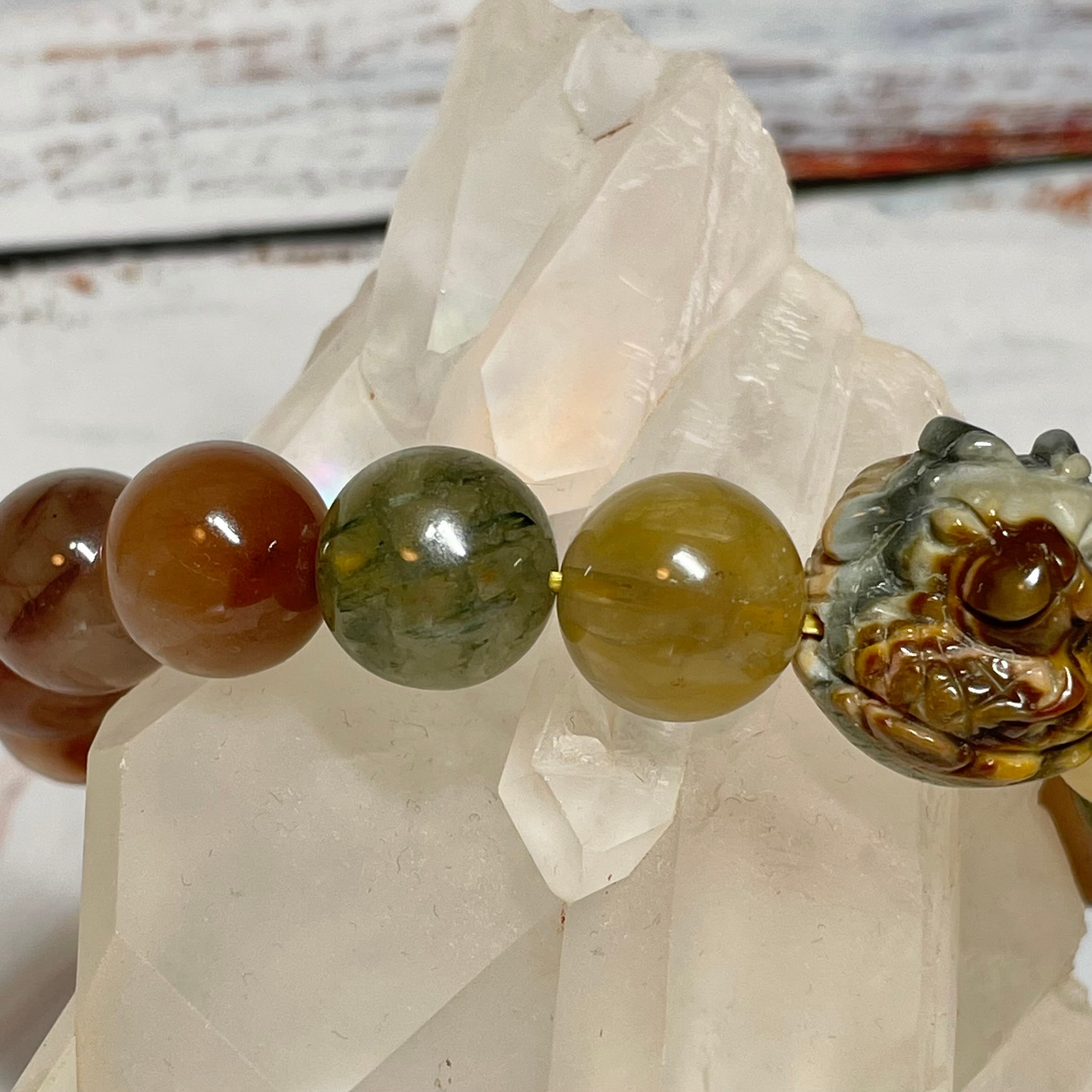 No.070 Mixラビットヘアルチル（福禄寿） 龍頭ブレス | Le rouet (ルエ)