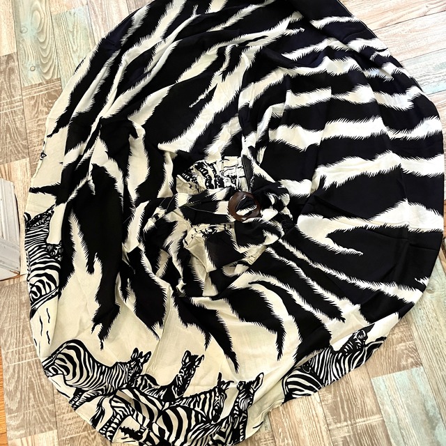 ゼブラ柄2ウェイスカート