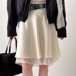 2色／シアーフレアスカート ・21303