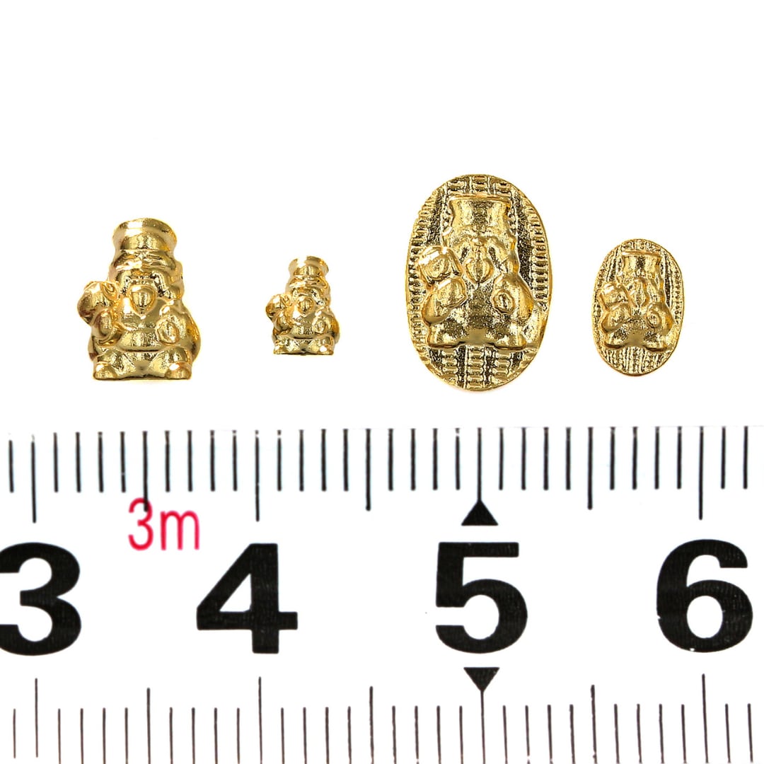 純金 * 大黒様 御守り 縁起物 純金 『大黒天(だいこくてん)・八福神』モチーフ 約1g お守り