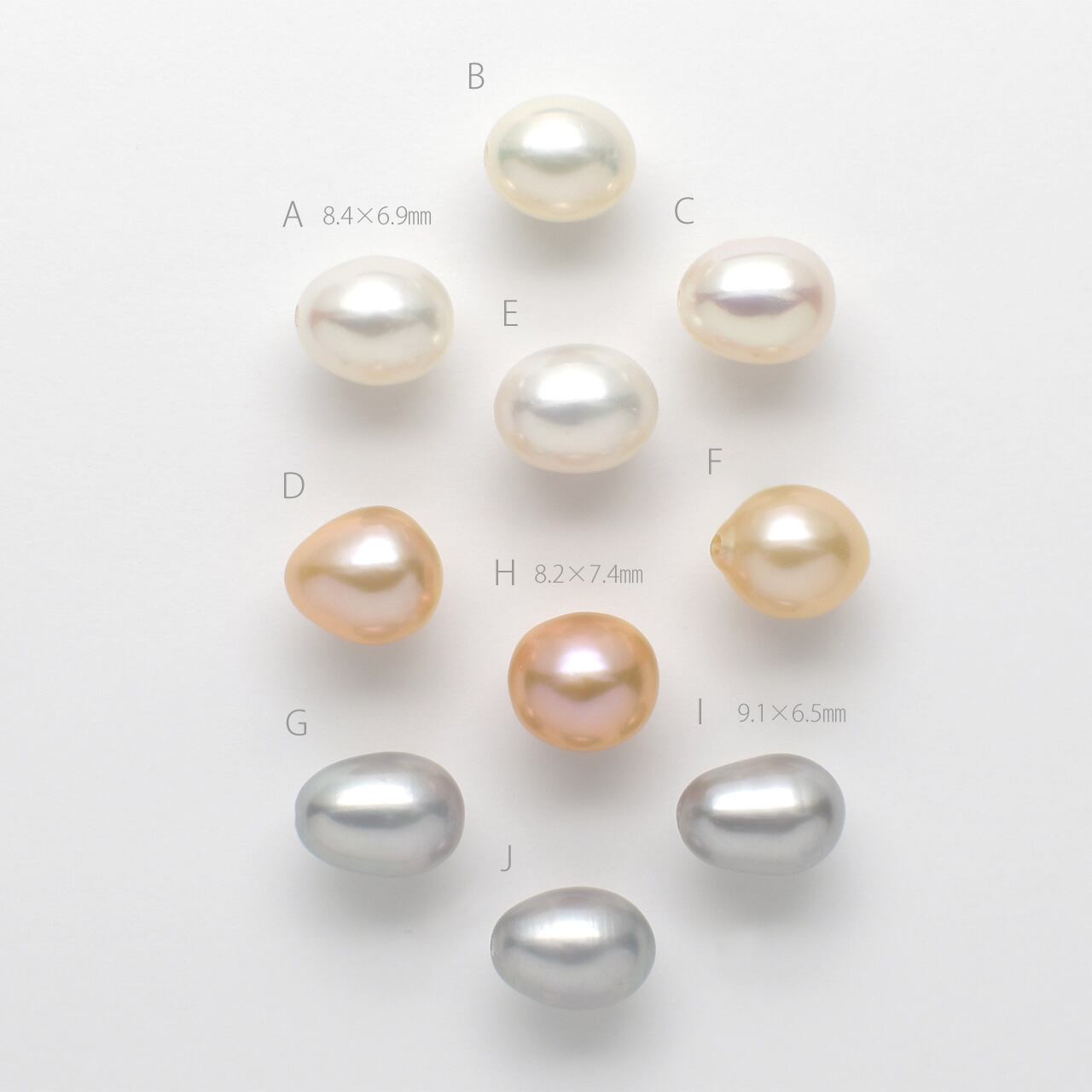 自然体の輝き 淡水パール スルー ペンダント/ サージカル