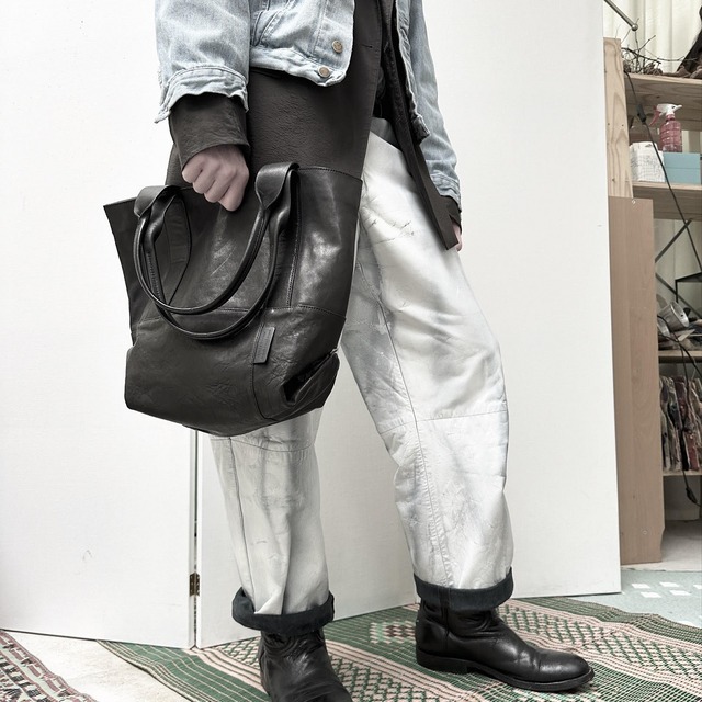 183ABG13　Leather tote 'thin & light' 2　トートバッグ