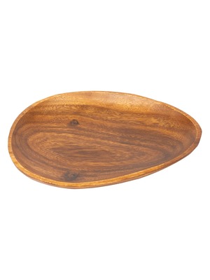 【新着特価】木製食器 エッグプレート 約長さ24.8×幅21.5×高さ2.5cm