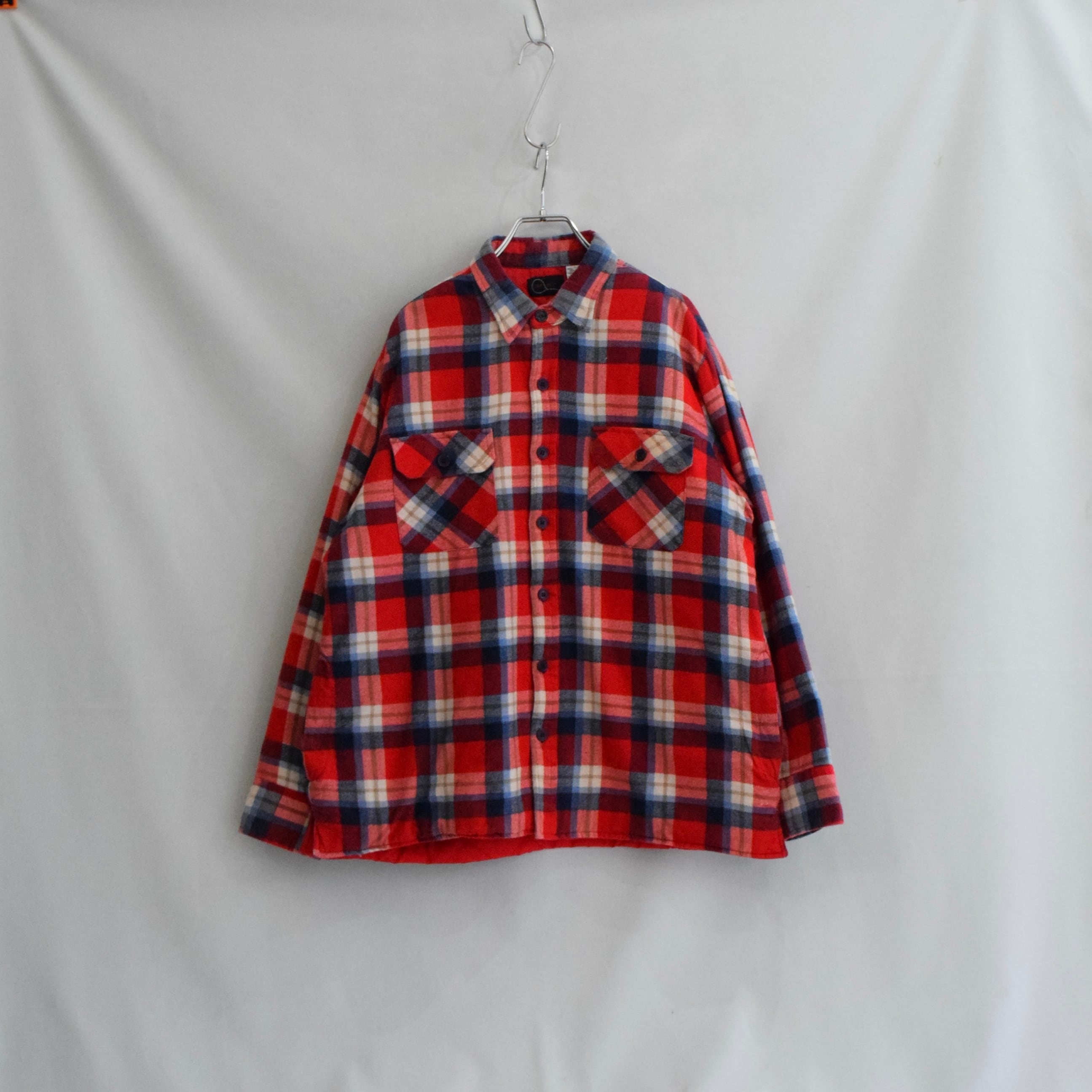 70's USA製 Pendleton ウールボードシャツ メンズM ブルー系 オンブレ