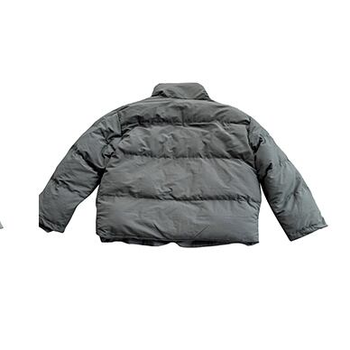 予約販売】ブルゾン アウター ダウン 重ね着風 冬 防寒 ブラック