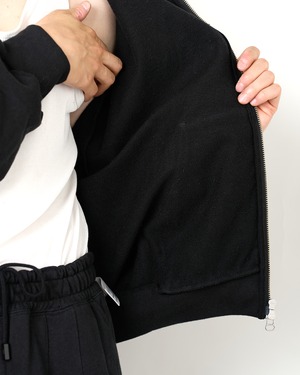 ROTOL "Solid Sweat Zip-up Hoodie 〔BLACK〕"
