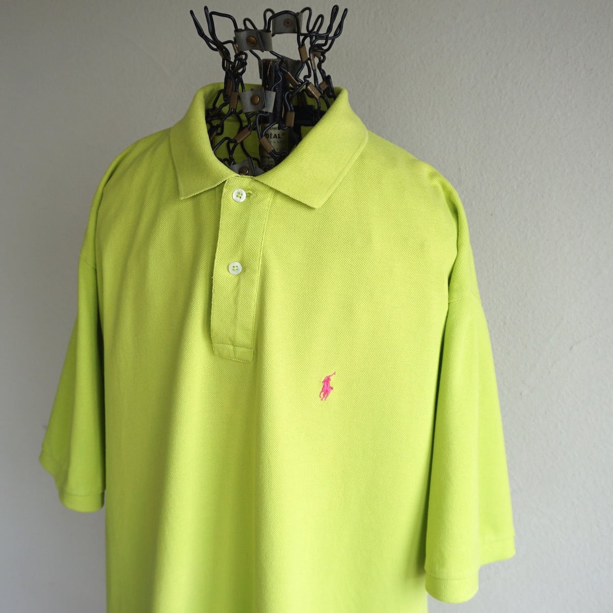 1990's〜 [Polo by Ralph Lauren] S/S ポロシャツ ライムイエロー 表記 ...