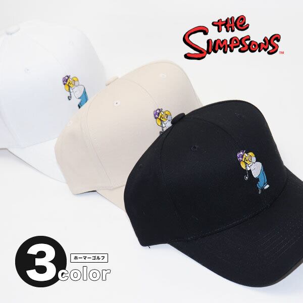 シンプソンズ ホーマー ゴルフ 刺繍 キャップ☆【THe SIMPSONS】【CAP/帽子】 LUXZunderwear