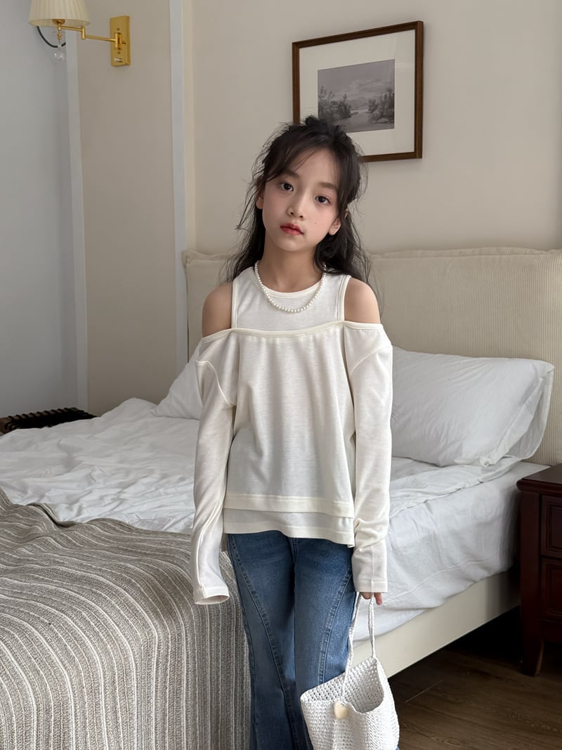 オープンショルダーT