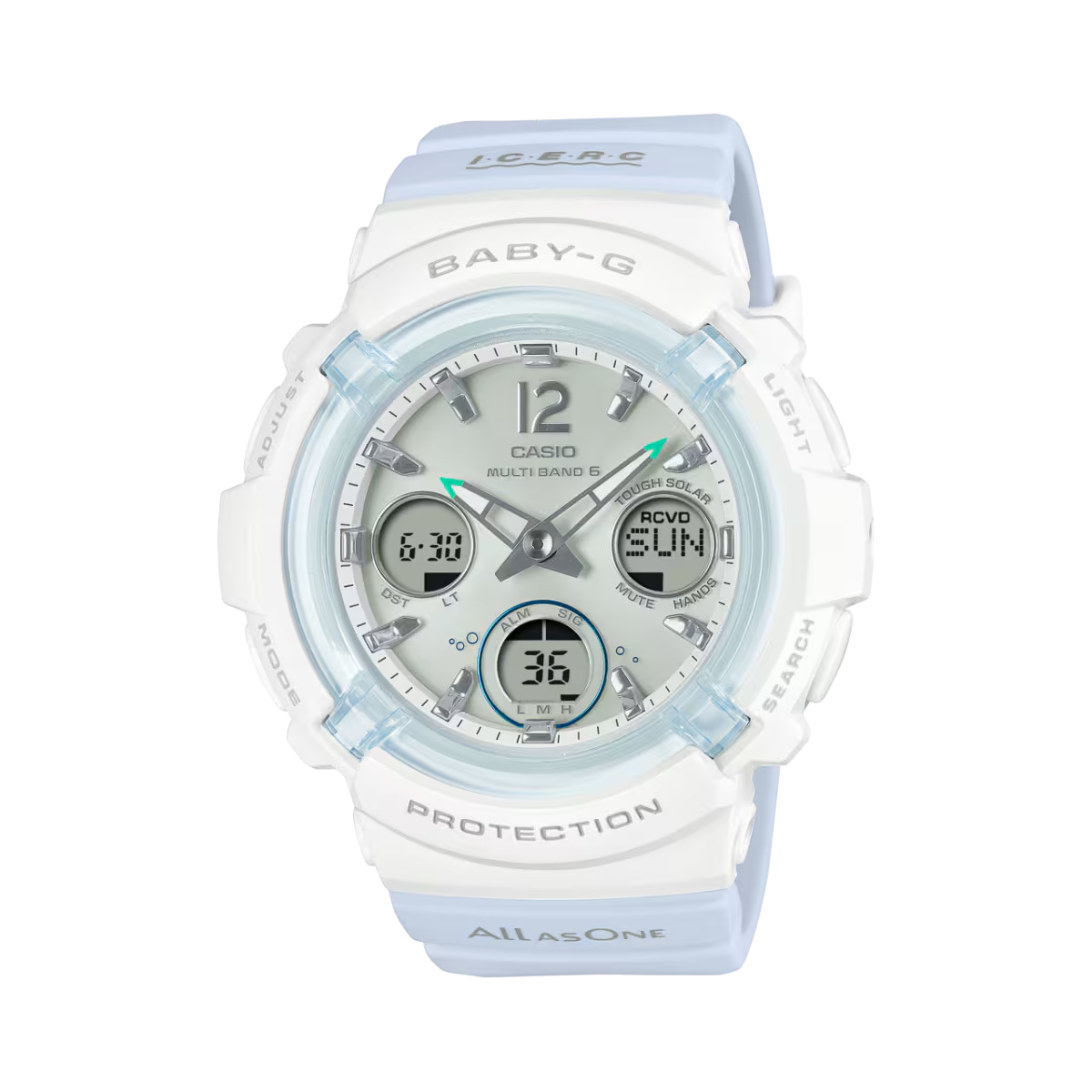 【人気商品】国内正規品 CASIO BABY-G カシオ ベビーG ICERC Japan コラボ イルカ クジラ レディース腕時計 BGA-2800K-7AJR