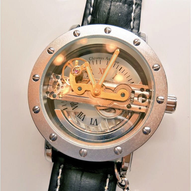 No.409 自動巻き手巻き式腕時計（一本ムーブメント・横） | Chronus 