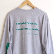 one f NUTS L/S Tee Grey×Green