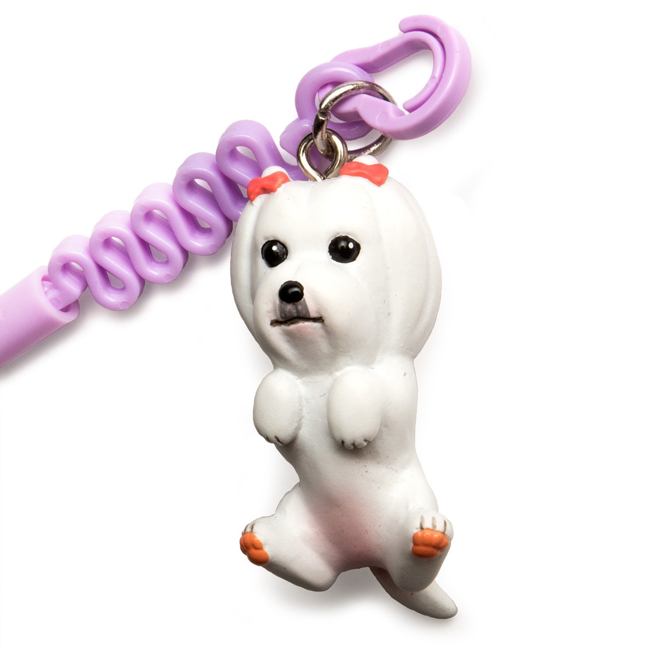 お犬様 vol.2 Maltese マルチーズ ホワイ トプチコード 松葉紐 ストラップ MS-1301