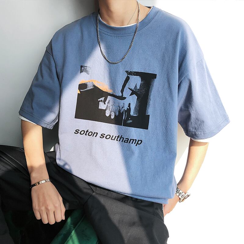 全3色 Tシャツ カットソー プリント カジュアル おしゃれ