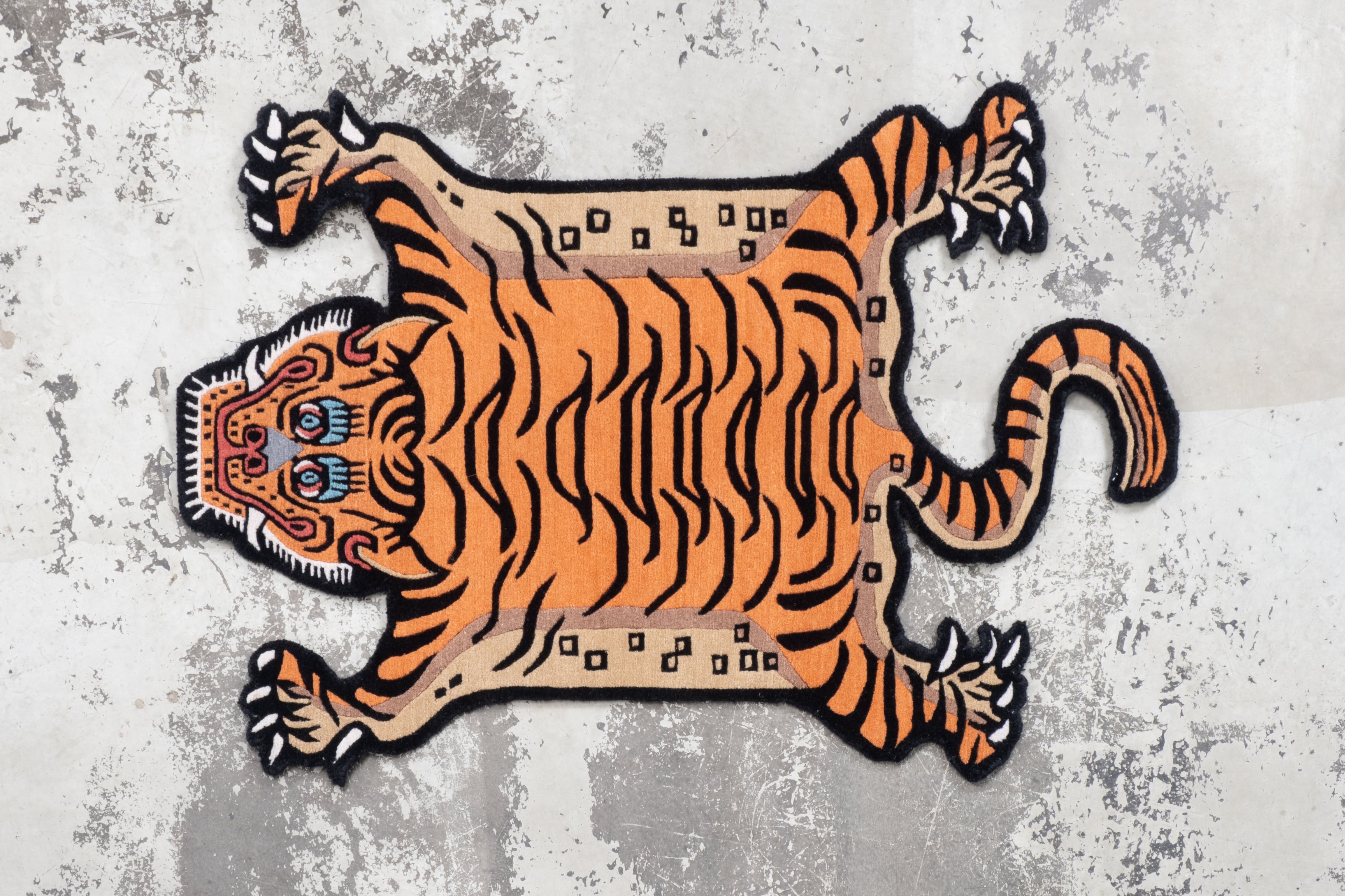 Tibetan Tiger Rug 《Sサイズ•ウール・オリジナル3・トラディショナル