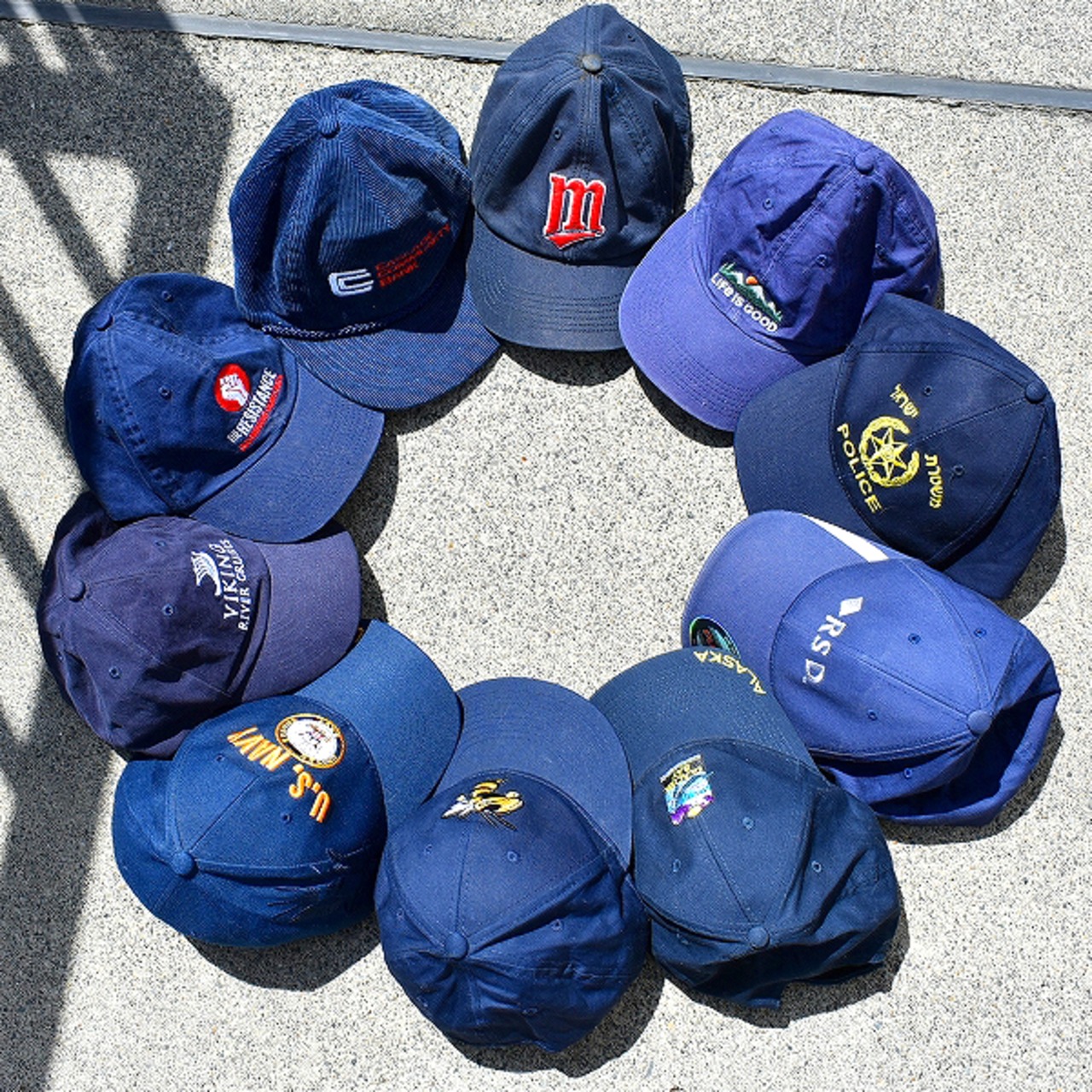 1点物◇USA製ベイサイドBAYSIDEロゴ刺繍ベースボールキャップ古着 