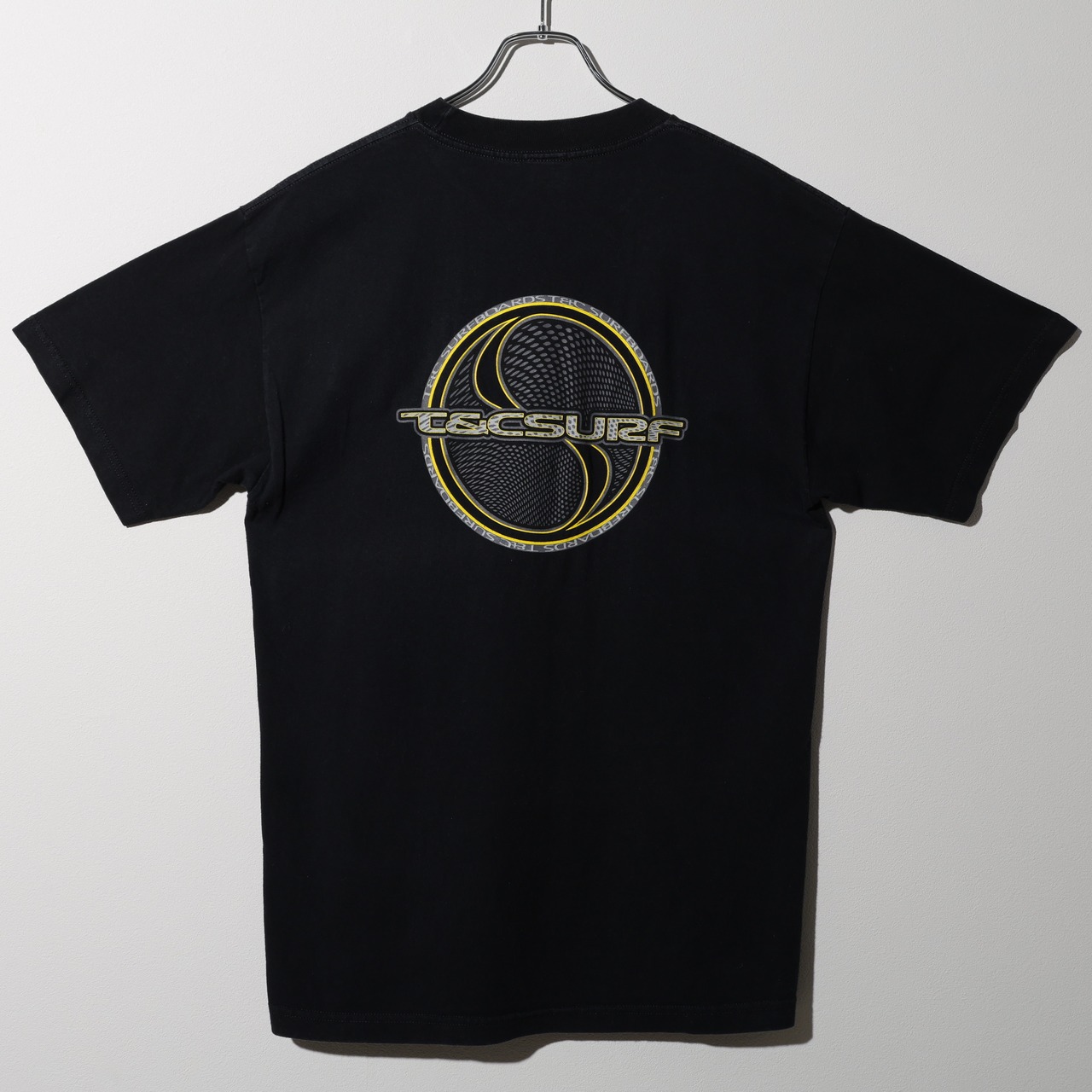 美品 L 90s USA 陰陽 T&C Surf サーフTシャツ ブラック 黒