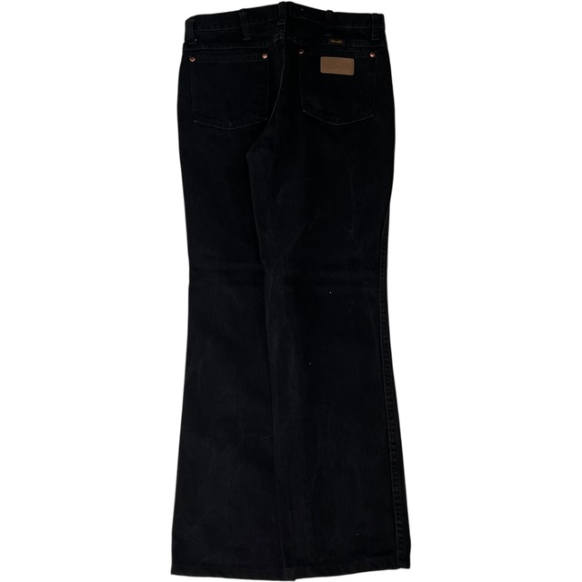 【W32×L30#裾上げ済み】wrangler   ブラックデニムパンツ