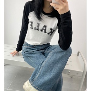 [KIIKO] Kale Nagrang Crop T-Shirt (3 color) 正規品 韓国ブランド 韓国代行 韓国通販 韓国ファッション Tシャツ