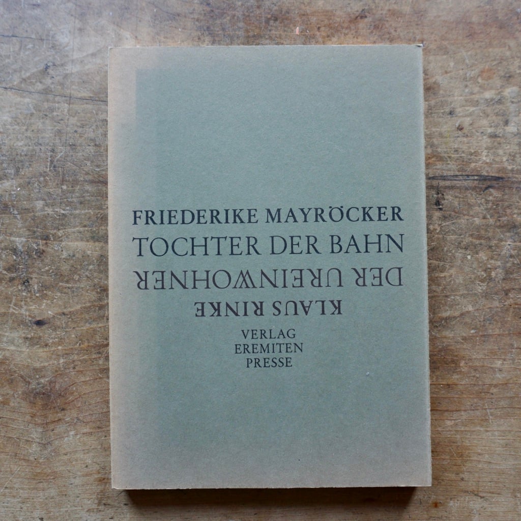 【絶版洋古書】クラウス・リンケ　Klaus Rinke, Der Ureinwohner. Tochter der Bahn 1979  Verlag Eremitenpresse, Düsseldorf [310194246]