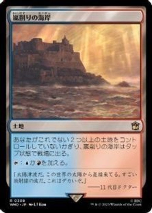 MTG《嵐削りの海岸/Stormcarved Coast(WHO)》日本語 Foil