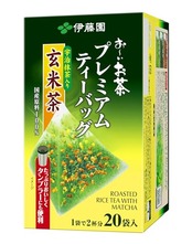伊藤園 おーいお茶 プレミアムティーバッグ 宇治抹茶入り玄米茶 2.3g×20袋