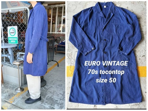 Used ジャケット◆M-L 70s Vintage tocontop German work coat◆Euro 古着