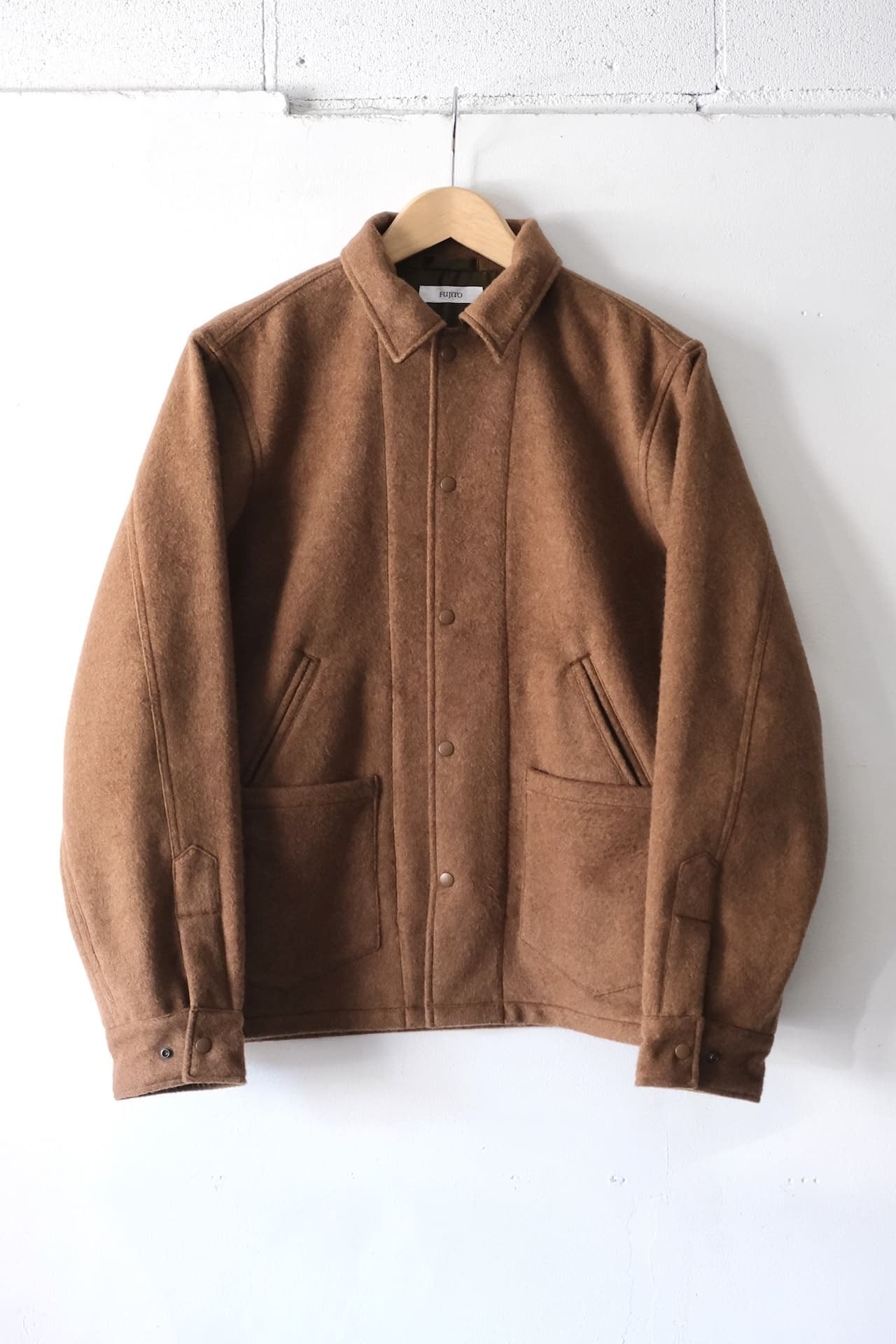 FUJITO CPO Jacket 'Tom' Brown,Olive Green,Navy