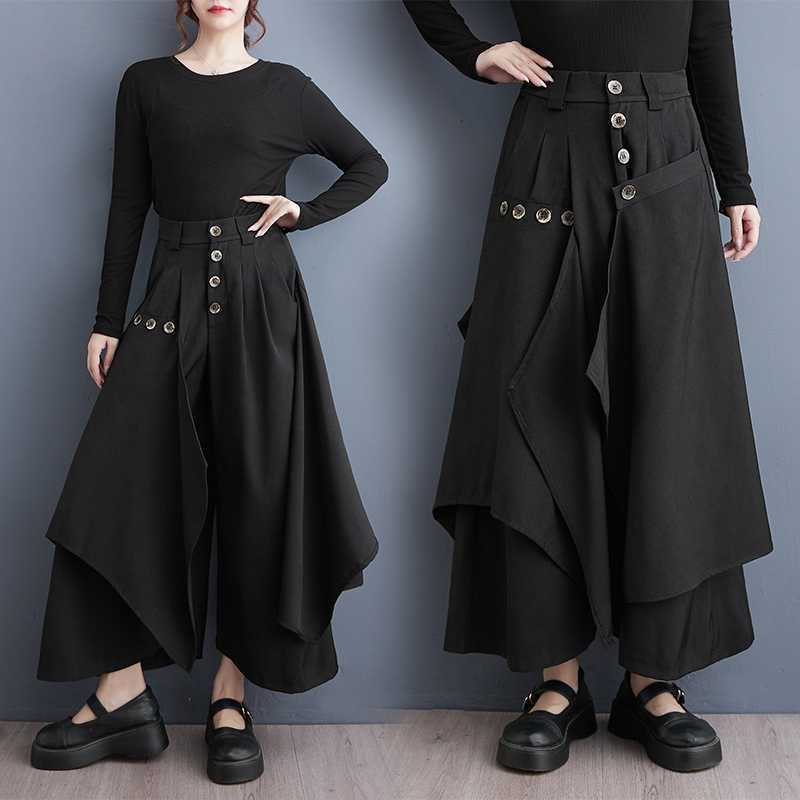 モダンマジック ボタンデザインパンツ M24221 | 奇妙な洋装雑貨店