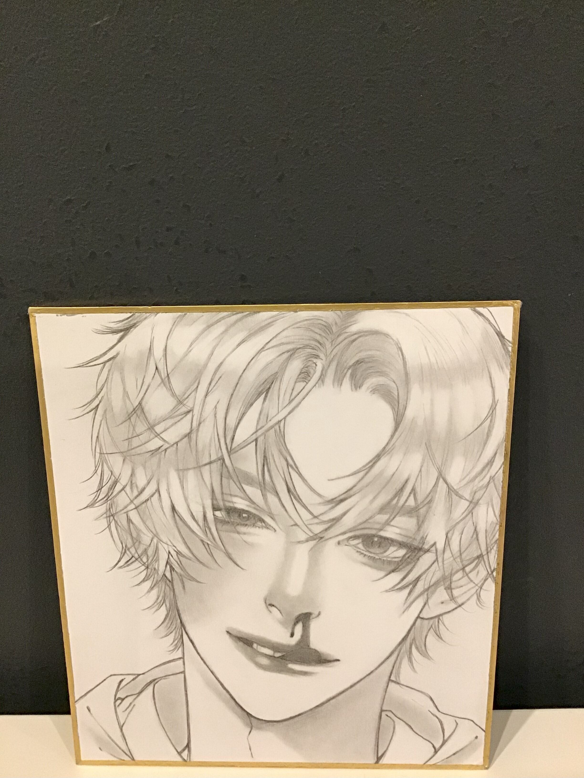 オリジナル手描きアナログ色紙イラスト『You and I Seen through a