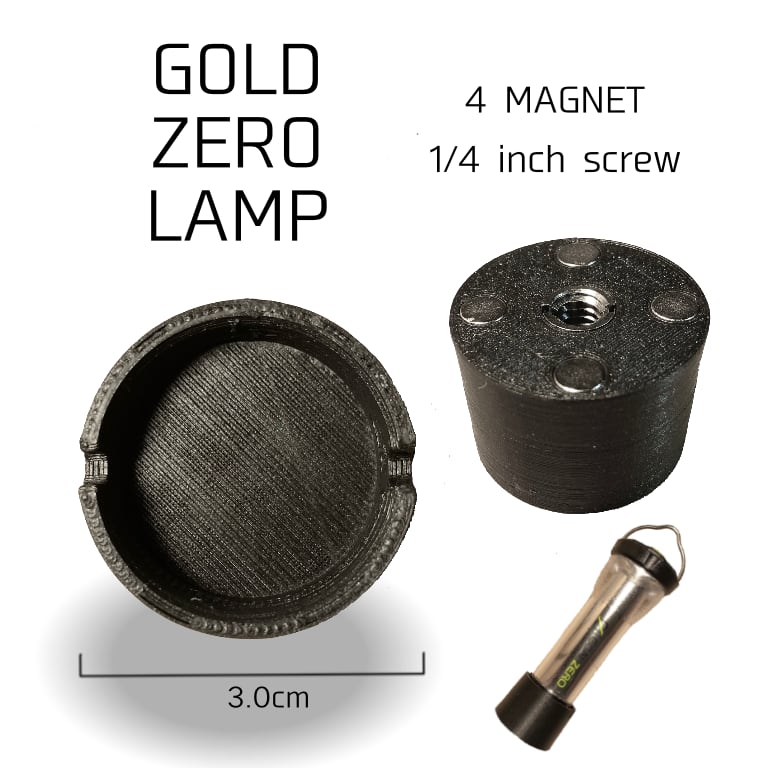 ゼロキャップ ゴールゼロFlash用 1個　マグネット1 4インチ真鍮ネジ穴