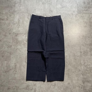 90s balenciaga ネイビーウールスラックス 無地【W31】
