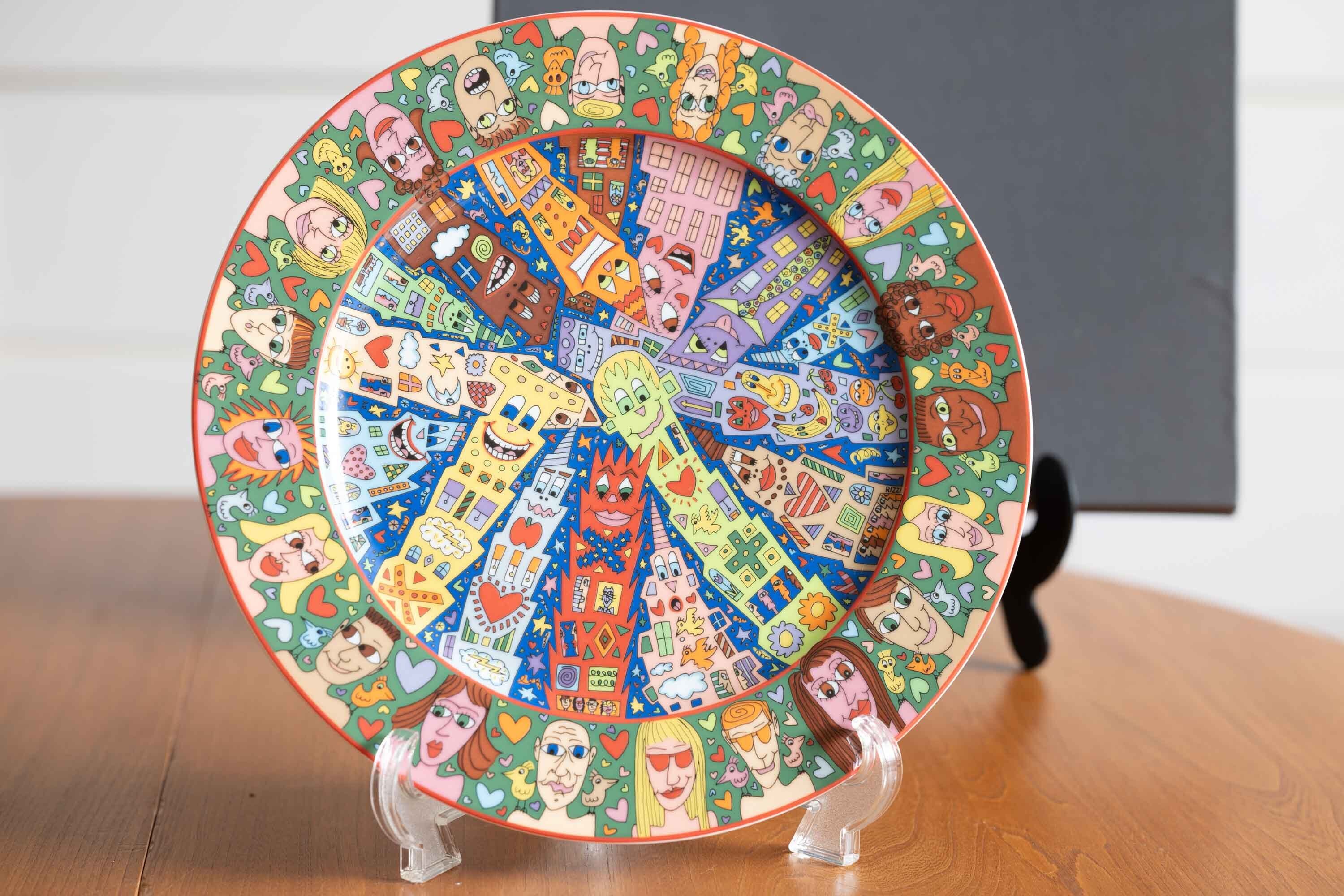 Rosenthal プレート JAMES RIZZI ジェームス・リジィ デザイン "City People" 0568/1500