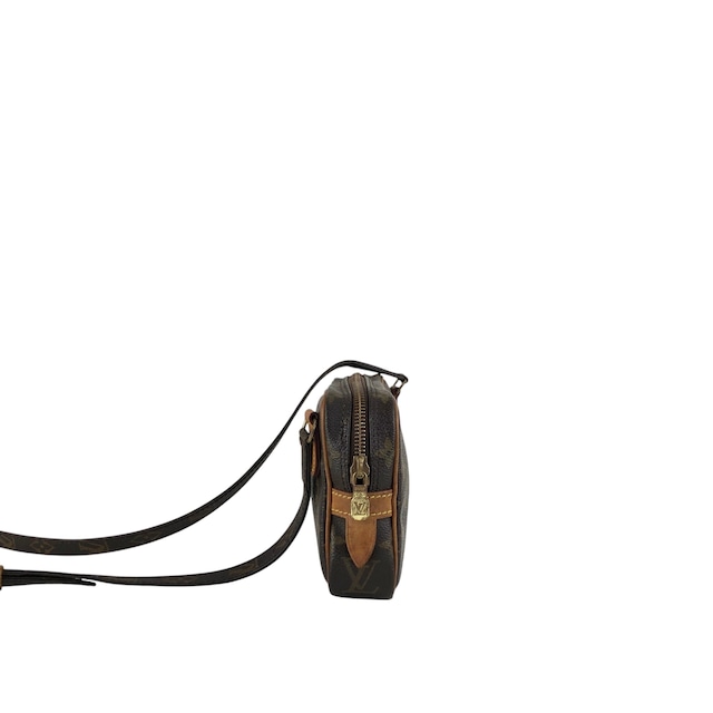 LOUIS VUITTON ルイヴィトン モノグラム ショルダーバッグ ブラウン PVC レザー vintage ヴィンテージ オールド u4jnak