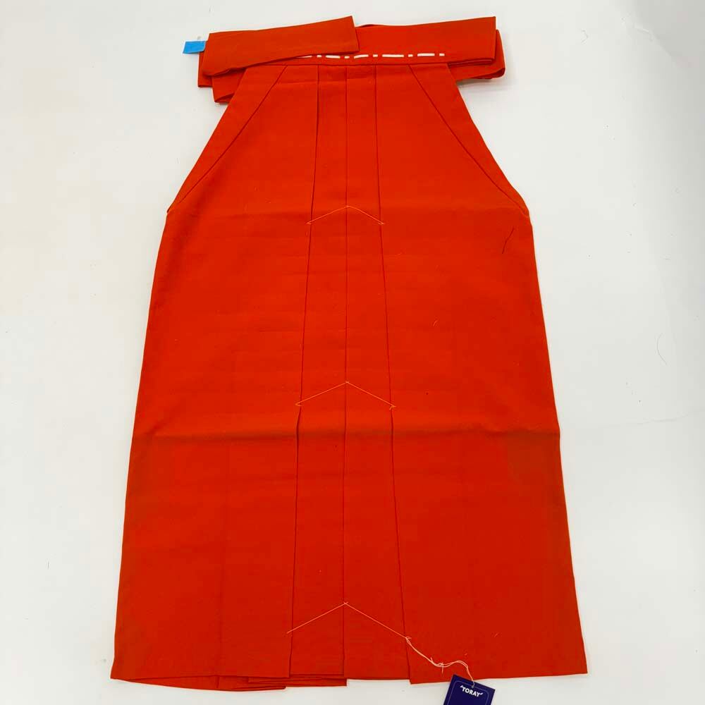 袴 行灯袴 男袴 紐下丈90cm 男性用袴 L-2Lサイズ 成人式袴 朱 赤 中古 4666