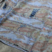 art pattern silk shirt
