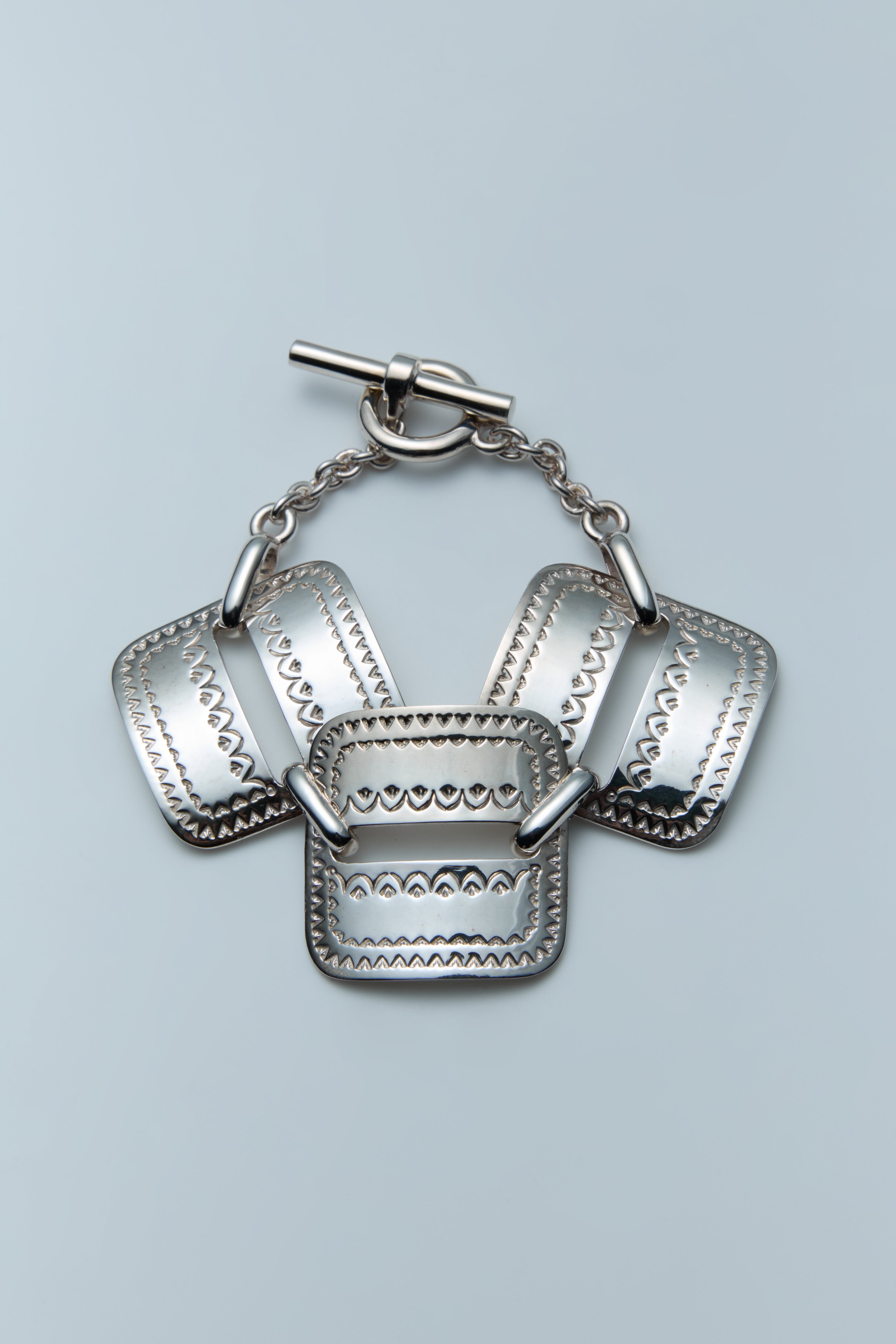 NOAARK / Tlal Square Medium Stamp Bracelet (B97)